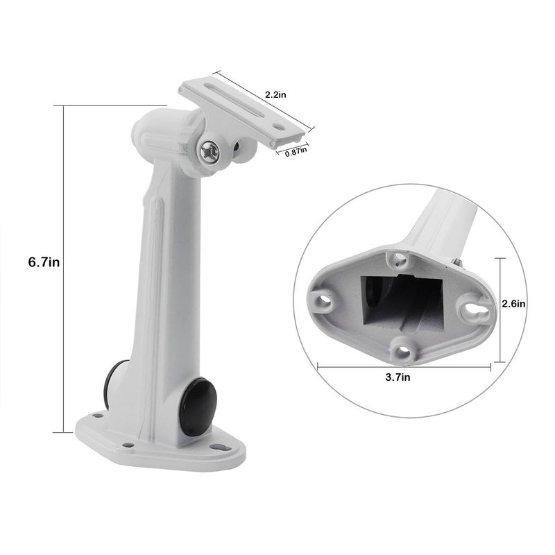 PZRT Waterproof Universal CCTV Security Camera Mounting IP Camera Bracket,Aluminum Alloy Indoor Outdoor Wall Ceiling Mount Holder Stand Monitor Rotary Bracket - Image 2